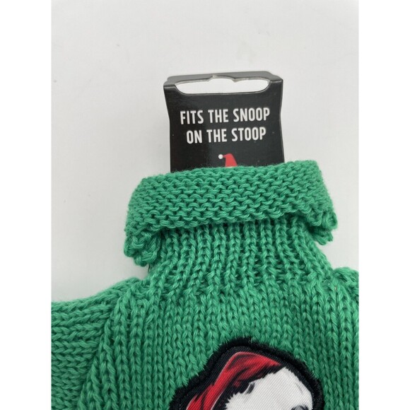 Snoop On The Stoop Dogg Green Novelty Wine Christmas Knit Sweater NEW Fits Doll - Picture 3 of 5
